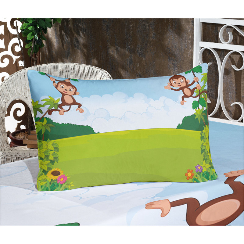 Drap-housse et coussin décoratif Ambesonne, Ensemble de draps pour très grand lit californien
