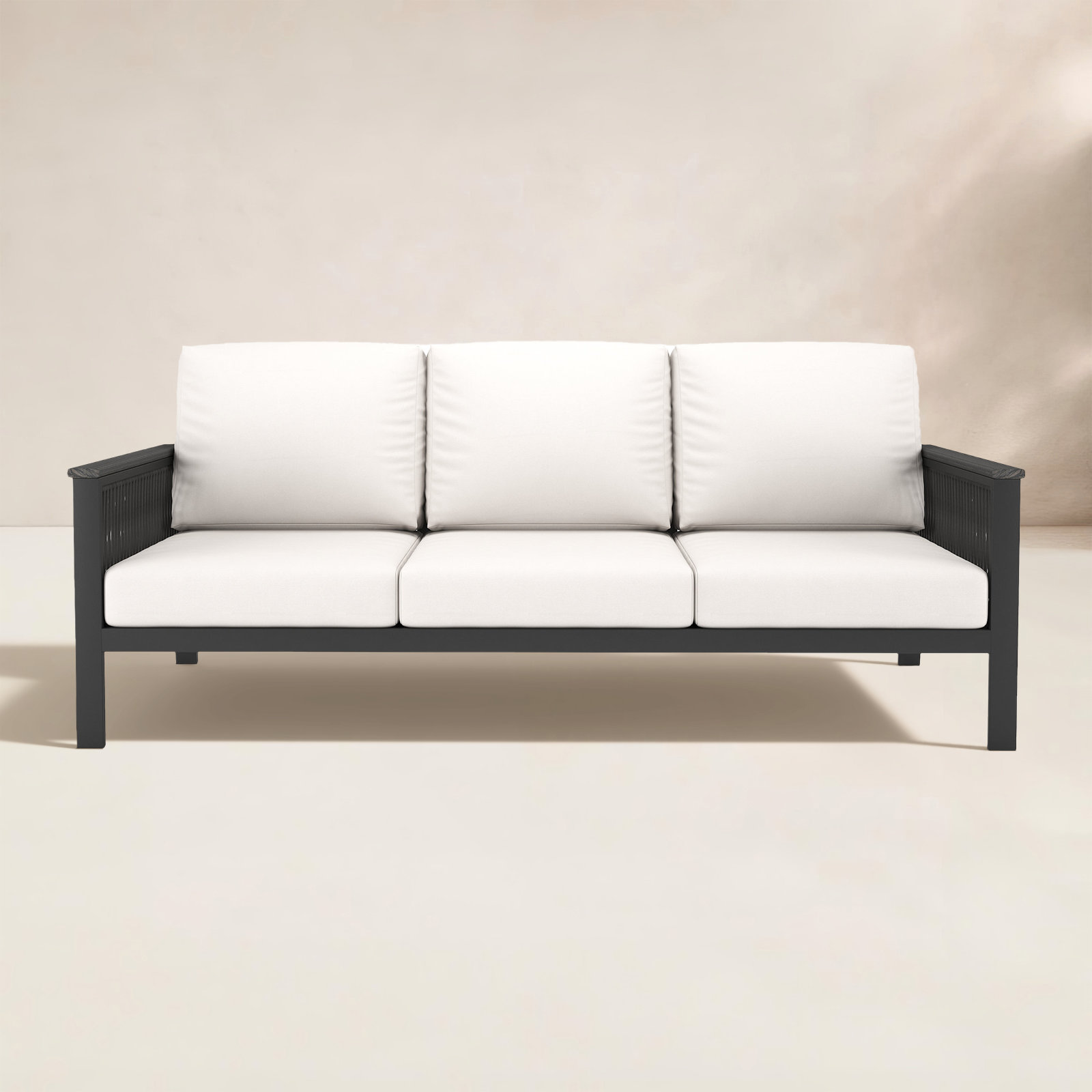 Townsend 80" Sunbrella® Patio Sofa, Canvas White Sunbrella® Canvas