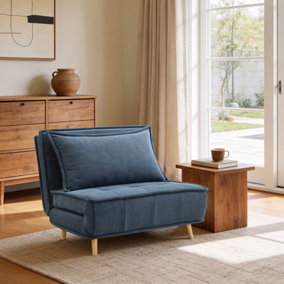 Mikell Upholstered Convertible Sleeper Accent Chair