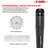 5 Core Microphone Professional Unidirectional Dynamic Neodymium Mic with On/Off Switch, Cable Clip