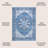 Abhirami Ornate Medallion Machine-Washable Blue/Navy Rug-1975048288