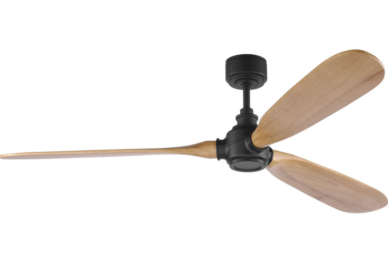 Valiant Smart 60 Ceiling Fan, Midnight Black, Natural Honey