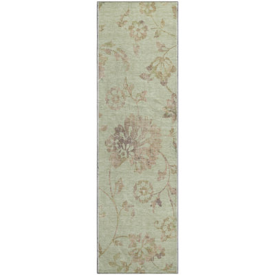 Premium Machine Washable Prisco Aloe Rug