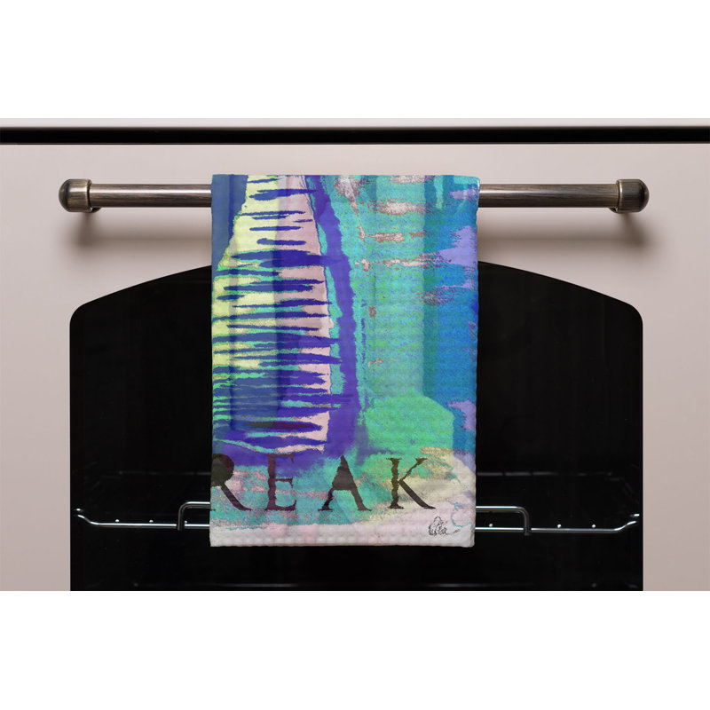 Cotton Tea Towel Kitchen Towel, Blue/Teal