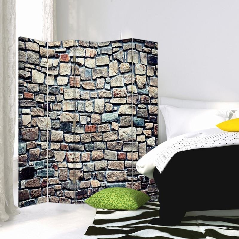 Raumteiler Stone Wall mit 5 Paneelen