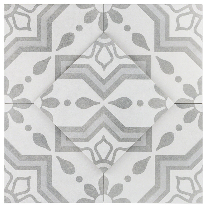 Carrelage de sol en porcelaine à bord droit simple 9 "x 9" Sintra