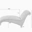 Chaise longue sans accoudoirs touffetée