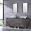  72'' Double Bathroom Vanity with Glass Top