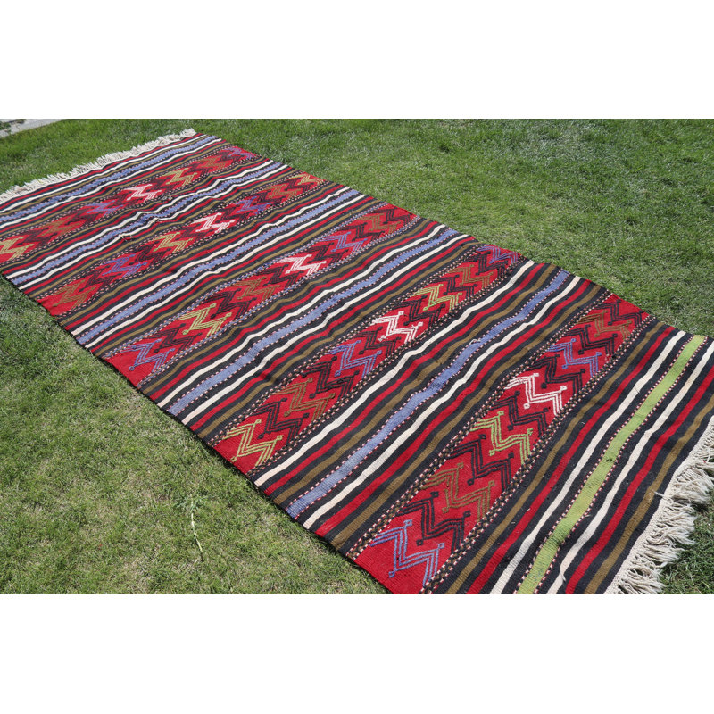 Grand tapis turc en laine tissé à la main - idéal pour un thème de décoration intérieure