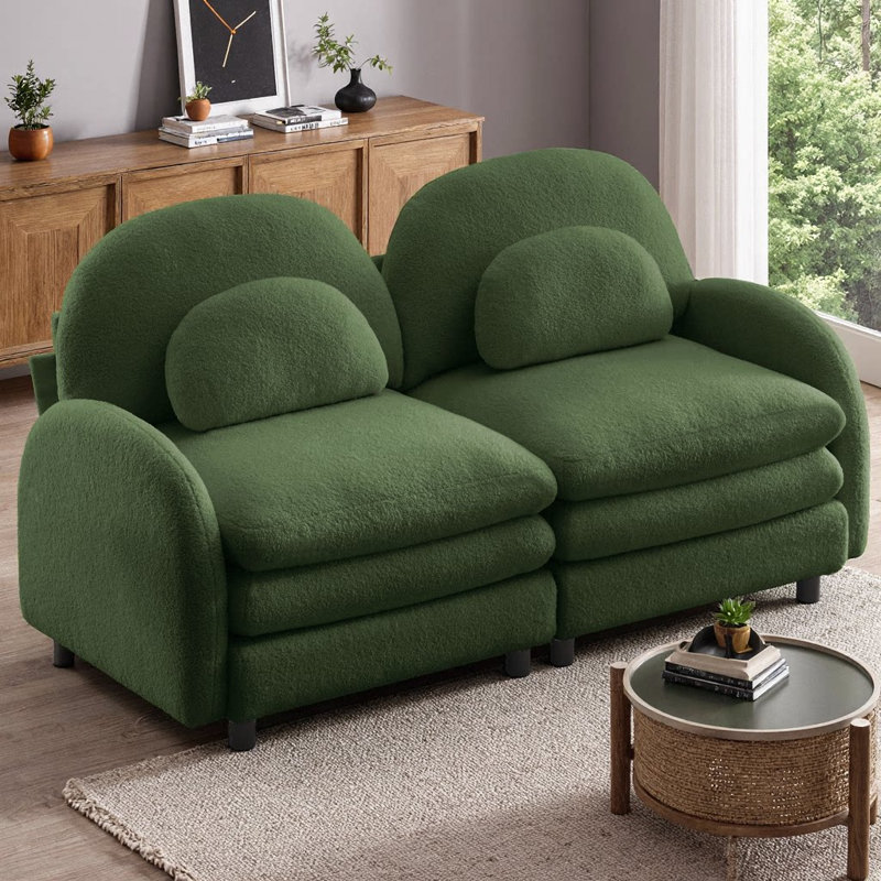 Canapé-lit Teddy, Vert