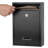 Key Lock Mailboxes For Outside, Locking Wall Mount Mailbox, Security Key Drop Box For Letters Newspapers, Cards, 12.4H X 8.54L X 3.35W Inches, Black