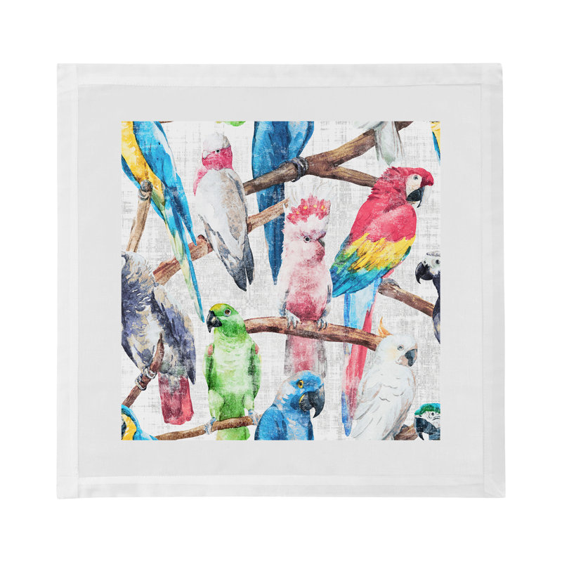 Cockatoo Fantasia Hemstitch 22" Linen/Cotton Napkin