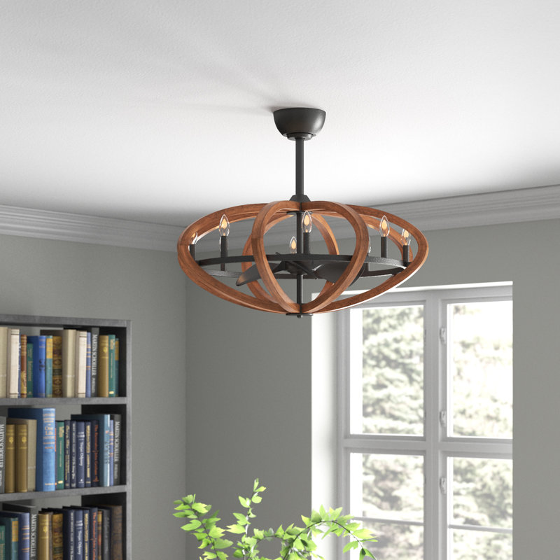 Ventilateur de plafond à 3 pales avec télécommande et ensemble d'éclairage inclus Leaman