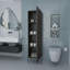 Matt Grey Hight Auxiliary Furniture With 4 Shelf