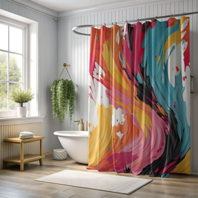 Brush Strokes - Rideau de douche Premium