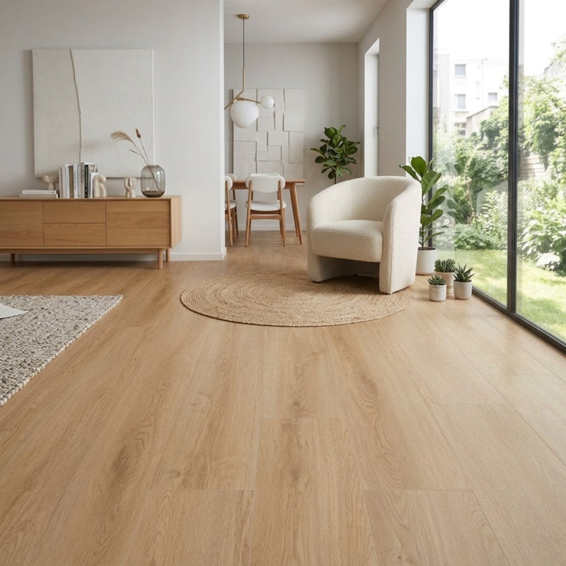 LC Collection 9"W x 60"L x 7mm Thick (20mil wear layer) SPC Vinyl Floor Planks by Golden State Floors, Placer