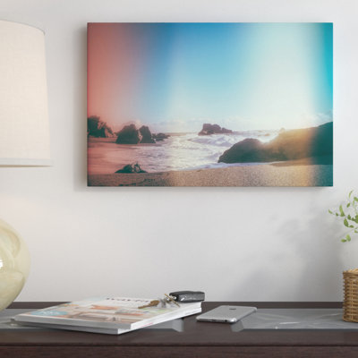 « california littoral soleil », reproduction de photo sur toile tendue