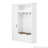 3-in-1 Hall Tree with Overhead Storage Cabinet, 3 Adjustable Side Shelves, 4 Heavy-Duty Hooks, 2 Spacious Drawers, Grooved Back Panel Design, Contrasting Seat Bench, Multifunctional Entryway Organizer-1474553846