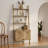 Kaia 4-Shelf Etagere Bookcase with 2-Door Cabinet Storage