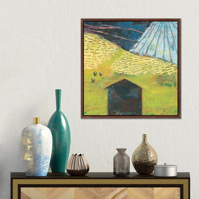 Bear Valley Barn II 1 Piece Wall Art on Canvas, 45.72 cm H x 45.72 cm W, Classic Wood Framed