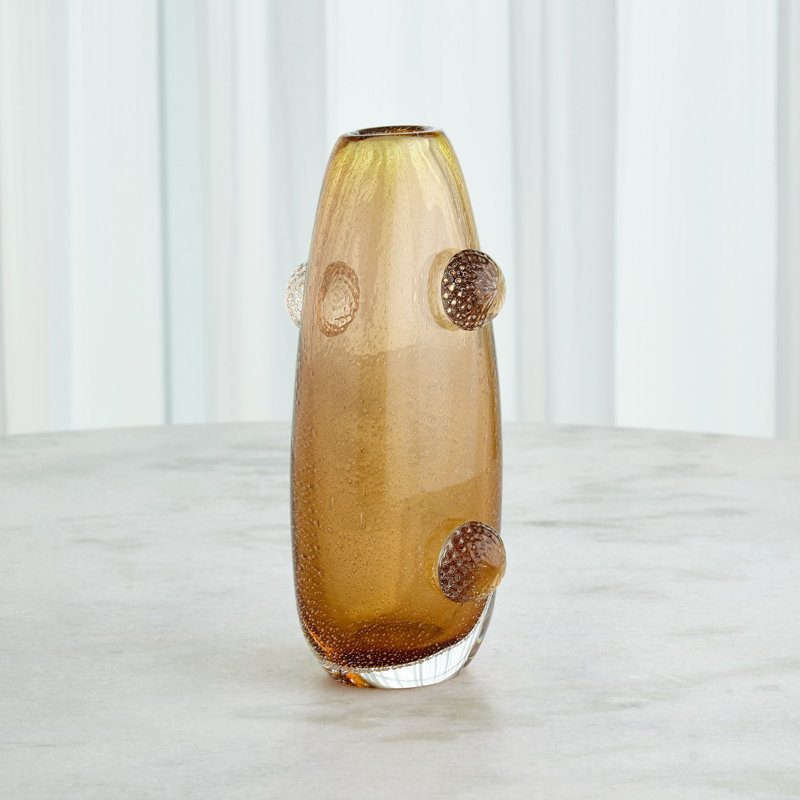 Vase de table en verre Pom Pom