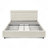 Cushioned Bed, Comfortable Cushioned Bed Frame, Headboard And Solid Bed Frame