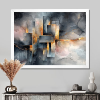 «Burnley Geometric Ink Pulse I - Constructivism», art mural