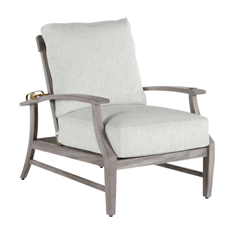 Fauteuil inclinable extérieur Croquet, Welt, Teck huître, Perle Bali
