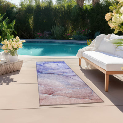 Tapis intérieur / extérieur Kyrie avec envers antidérapant
