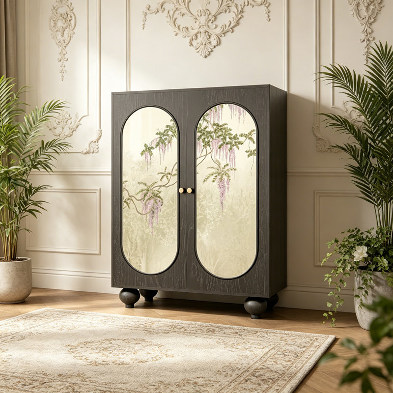 Armoire de rangement en bois massif de style chinois
