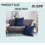 Housse de coussin rayé en velours côtelé, Housse de coussin décoratif texturée de couleur unie-128824447-128824453-129024976