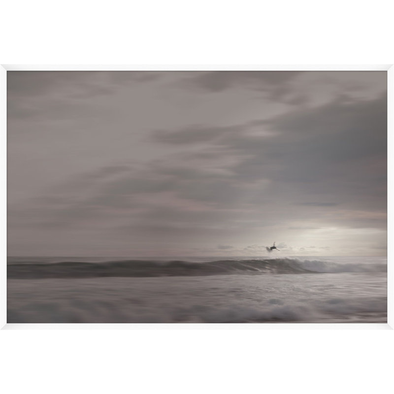 Surfer In Grunge Print by Mat Sanders