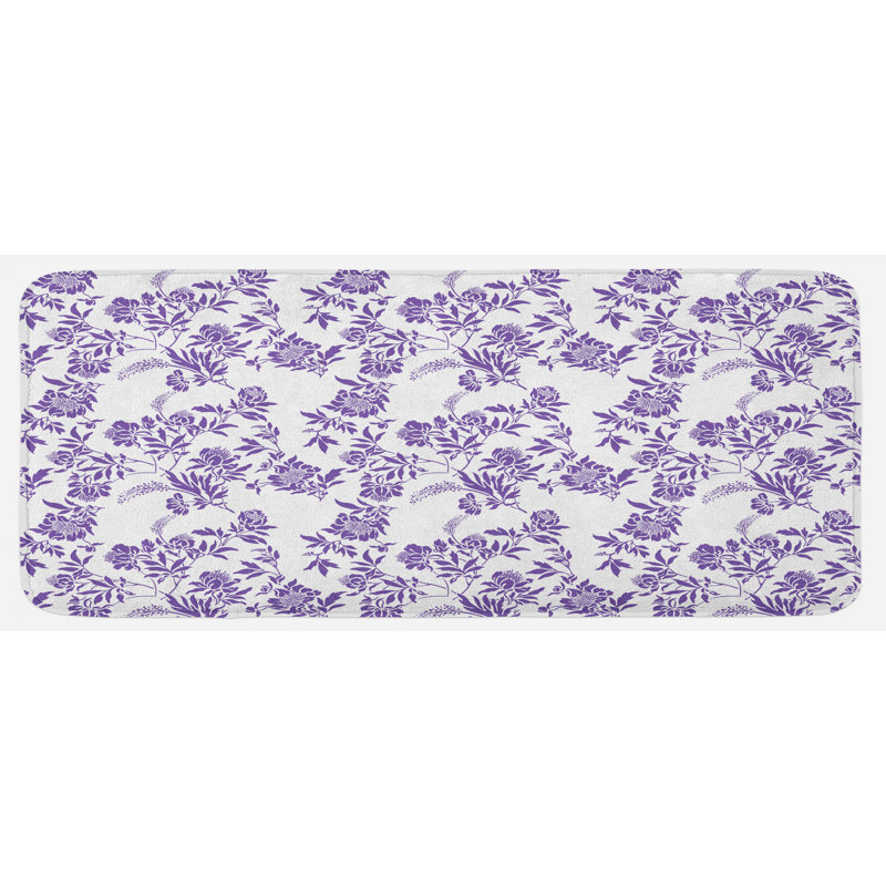 Cottage / Country Floral Synthetic Kitchen Mat