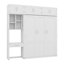 Lit escamotable mural Opulent combinant bureau, armoire supérieure et supports de rangement-1515768607-1515768604