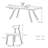 Solid wood sintered stone dining table set-105511142
