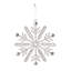Glitter and Gem Snowflake Ornament