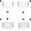 Lit blanc avec tablettes pratiques, tiroirs et grand lit polyvalent-1175972319-1175972316