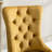 Contemporary Velvet Upholstered Dining Chairs With Golden Stainless Steel Legs, Nailhead Trim, And Solid Wood Construction, Of 2 High Handmade Base, 2-773786291-773786303