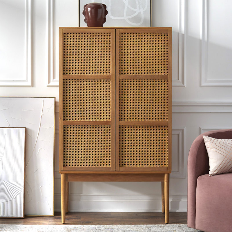 Kalicki Solid Wood Accent Cabinet
