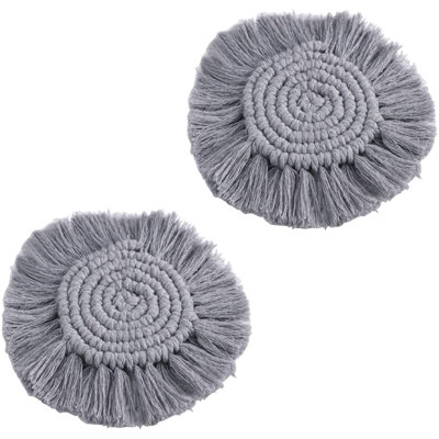 Sous-verre en macramé