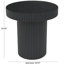Table d'appoint latérale en bois noir
