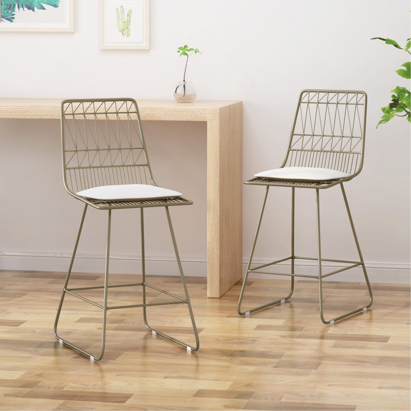 Tabouret de comptoir, Doré