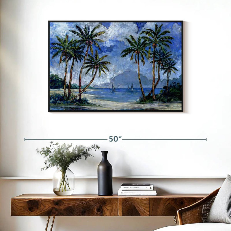 Gillard Impressions Of Palms II, H 25 po x l 37 po