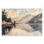 Plaque murale brossée à réflexion de montagne, design par LSR Creative Studio-843257527