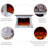 White Solid Wood Electric Fireplace-117045410