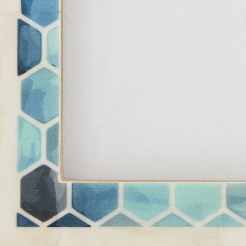 Honeycomb Inspired Bone Photo Frame, 5" x 7"
