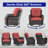 Schutt 3 Piece Patio Set Outdoor Wicker Glider Rocking and Swivel Chairs with Cushions-88606181-97349852