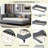 Aileigh L-Shaped Daybed with Solid Wood Legs-1120738505-1120738504