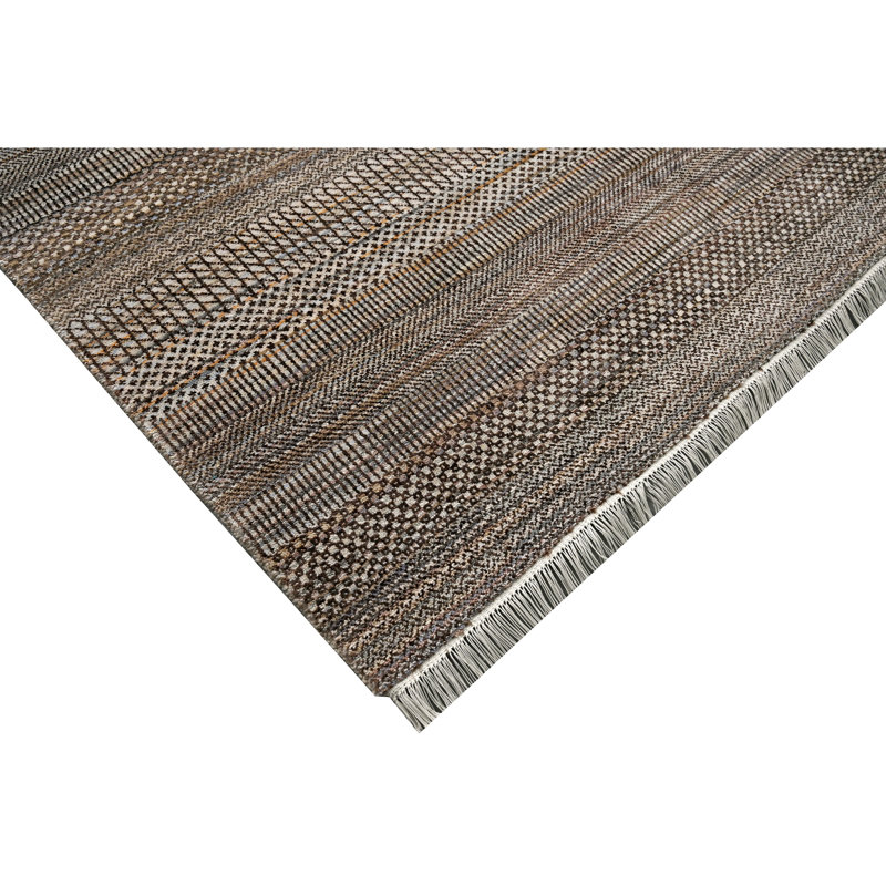 High-Quality Hand-Knotted Multi And Brown Area Rug