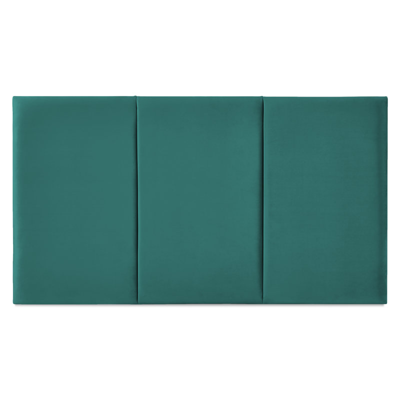 Franciene Upholstered Headboard, Double (4'6), Aqua Polyester